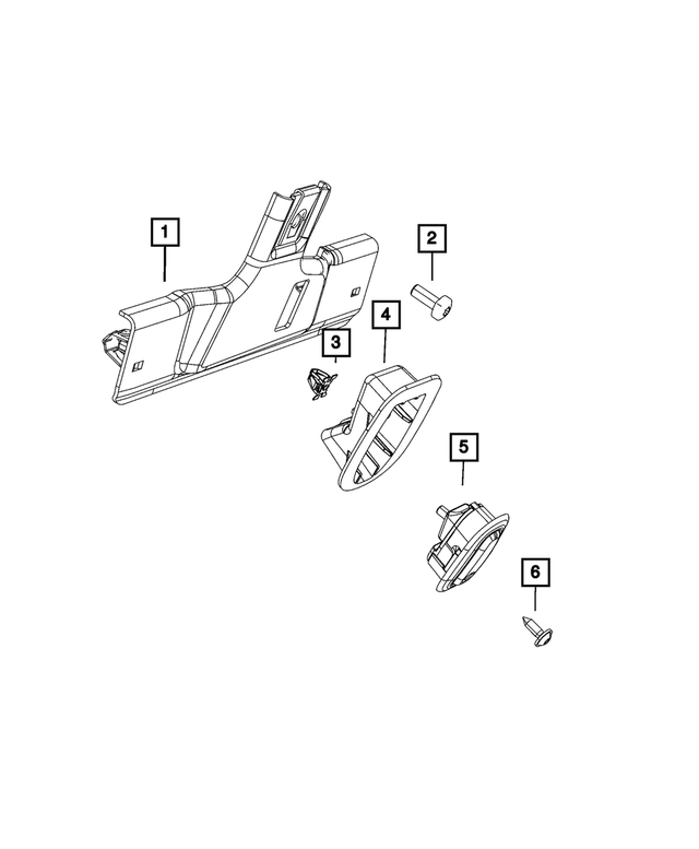 68175335AA - Interior Trim: Trim Screw for Chrysler: 200, Pacifica, Voyager | Dodge: Charger Daytona, Dart, Durango, Hornet | Jeep: Cherokee, Compass, Grand Cherokee, Grand Cherokee L, Grand Cherokee WK, Grand Wagoneer, Wagoneer, Wagoneer S | Ram: 1500 Image