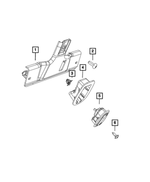 68175335AA - Interior Trim: Trim Screw for Mopar Image