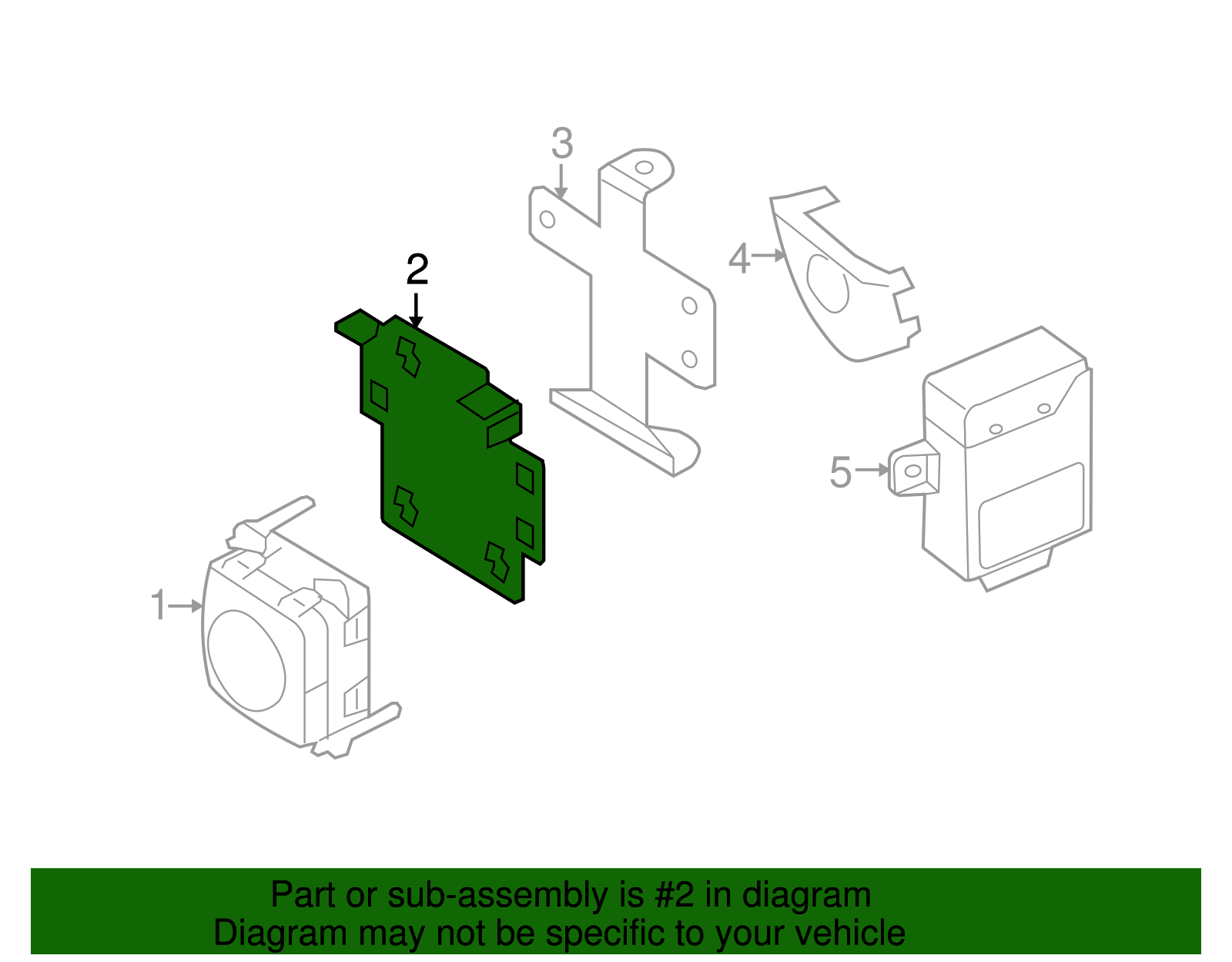 Distance Sensor Bracket - BMW (66316769133)