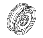 3QF601027F03C - Suspension: Wheel, Spare for Volkswagen: Atlas, Atlas Cross Sport Image