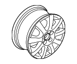 3CM601025HFZZ - : Wheel, Alloy for Volkswagen: Atlas Cross Sport Image
