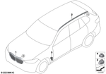 51135A67CC4 - : Front Ornamental Grille for BMW Image