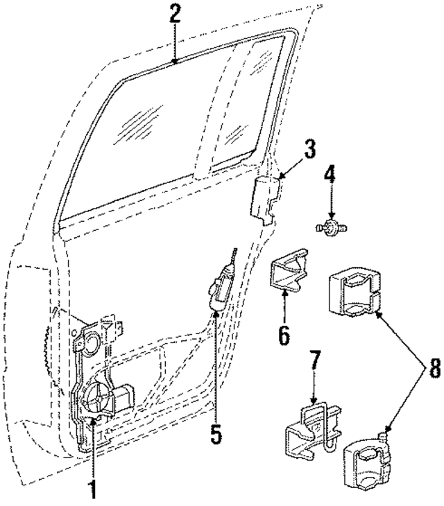 55027888 - Body: Lock for Mopar Image