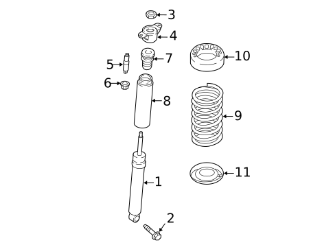 Shocks & Components for 2017 Ford Focus #1