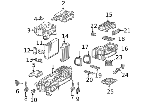 Automatic Temperature Controls for 1998 Mercedes-Benz E430 #1