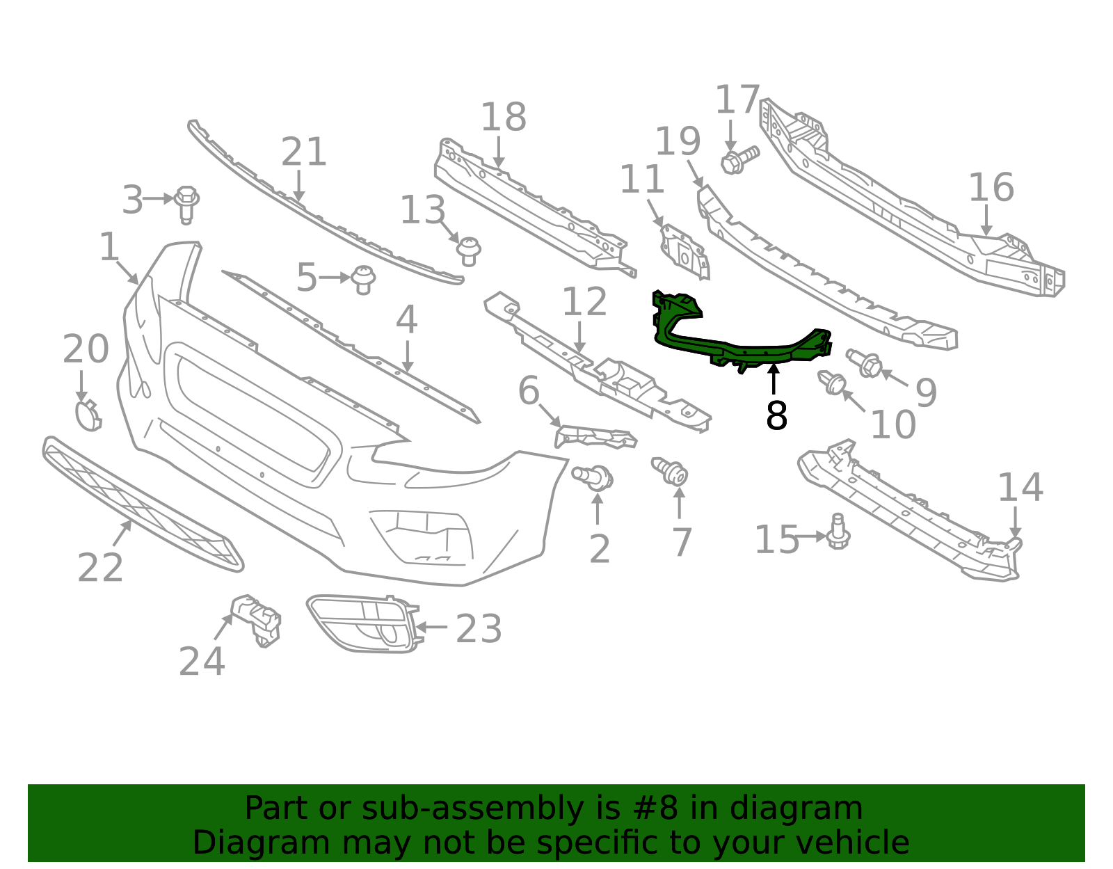2015-2017 Subaru Corner Support 57707VA001 | Subaru Online Parts
