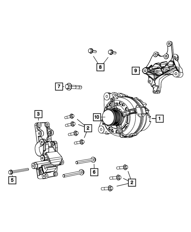 6508246AA - Electrical: Hex Flange Head Screw for Mopar Image