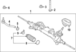 490015BP3B - : Gear &amp; Linkage Assembly-Power Steering for Nissan: ARIYA Image