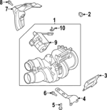 282312G411 - : Wastegate Snap Ring for Kia: Stinger Image