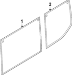 KK4Z6129700A - : Rear Glass for Ford: E-Transit Image