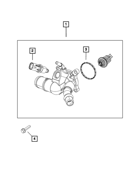 Water Pump and Related Parts for 2017 Ram ProMaster City #1