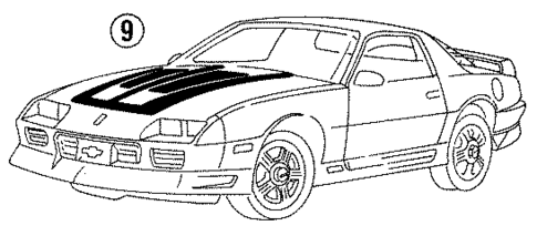 Stripe Tape for 1992 Chevrolet Camaro #0