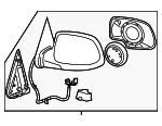 15226919 - Body: Mirror Assembly for Chevrolet: Silverado 1500, Silverado 1500 Classic | GMC: Sierra 1500, Sierra 1500 Classic Image