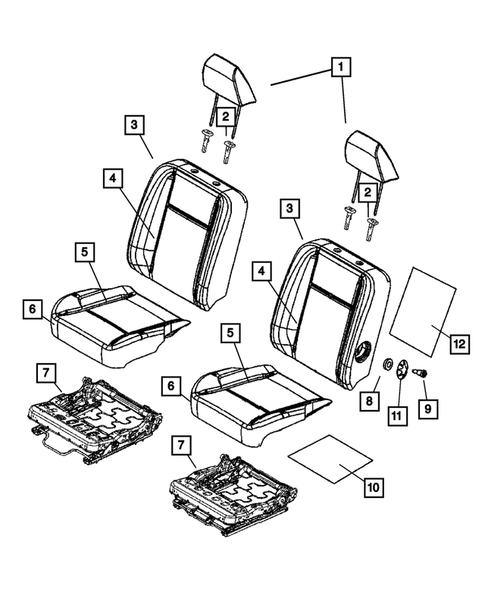 Front Seats - First Row for 2008 Dodge Ram 3500 #13