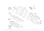 2219204446 - Rear Seat Bench: Outer Cover for Mercedes-Benz Image