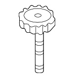 26045448 - Steering: Reservoir Cap for Cadillac: Escalade, Escalade EXT | Chevrolet: Avalanche 1500, Avalanche 2500, Blazer, S10, Silverado 2500 HD, Silverado 3500, Suburban 1500, Suburban 2500, Tahoe | GMC: Jimmy, Sierra 2500 HD, Sierra 3500, Sonoma, Yukon, Yukon XL 1500, Yukon XL 2500 Image