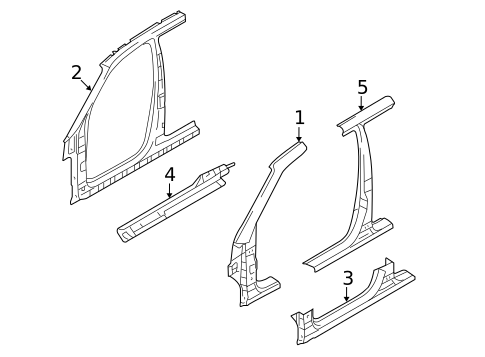 Center Pillar for 2007 Kia Sportage #0