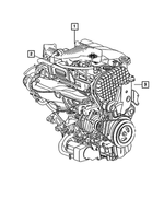 R8224130AA - Engine 2.4L Four Cylinder: Long Block Engine, Remanufactured for Chrysler: PT Cruiser | Dodge: Neon Image