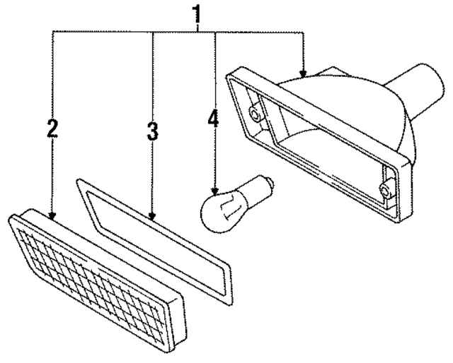 2613351S00 - : Lens Gasket for Nissan Image