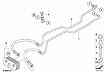 17223452397 - : Transmission Oil Cooler Line, Flow for BMW Image