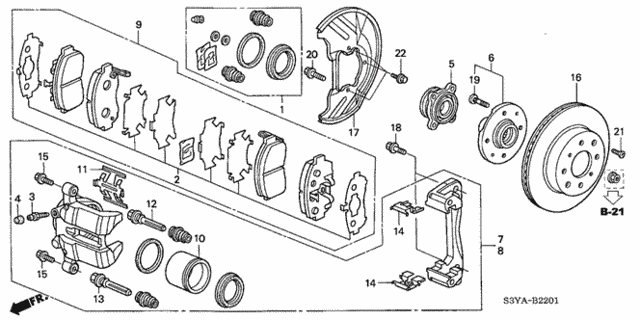 Front Brake (CVT) for 2005 Honda Insight #0