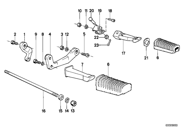 46712302312 - : Footrest for BMW-Motorrad Image