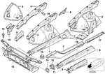41118256183 - Bodywork: Molded Part F Wheel Housing Supp, Front for BMW Image