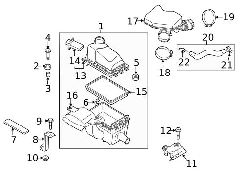 Air Intake for 2012 Mazda CX-9 #0