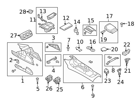 Center Console for 2008 Audi R8 #0