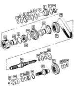 5103488AA - NVG273; Transfer Case: Input Gear Bearing for Dodge: Ram 1500, Ram 2500, Ram 3500 | Ram: 2500, 3500 Image