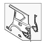781015ZT0A - Body: Quarter Panel for Nissan: Armada Image