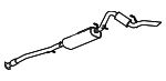 23241281 - : Exhaust Muffler with Exhaust Pipe for GM Image