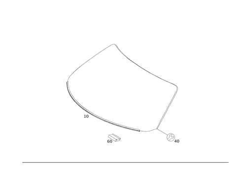 Windshield for 2019 Mercedes-Benz AMG GT C #0