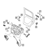 68268740AA - Doors, Door Mirrors and Related Parts: Release Assembly Cable, Right for Jeep: Renegade Image