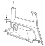 F152AA3 - Body: Trim Panel for Chrysler: LeBaron, Town &amp; Country | Dodge: Aries Image