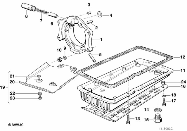 11131338620 - : Oil Pan for BMW-Motorrad Image
