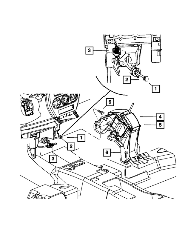 5273294AD - Constant Variable Transmission: Gear Selector Cable, Left Hand Drive for Mopar Image