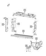 68381754AA - : Radiator Side Air Seal Kit for Mopar Image