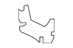 CK4Z61513A03A - Body: Roof Side Rail Reinforcement Bracket for Ford Image