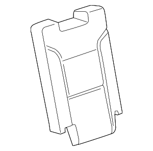 84531488 - : Part# 84531488 Shale 3rd Row Passenger Side Seat Back Cover for GMC: Yukon, Yukon XL Image