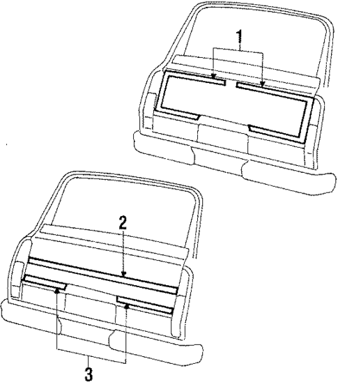 Exterior Trim - Tail Gate for 1988 Jeep Grand Wagoneer #0
