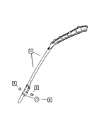 1HD69NCVAA - Interior Trim: Side Curtain Air Bag, Left for Mopar Image