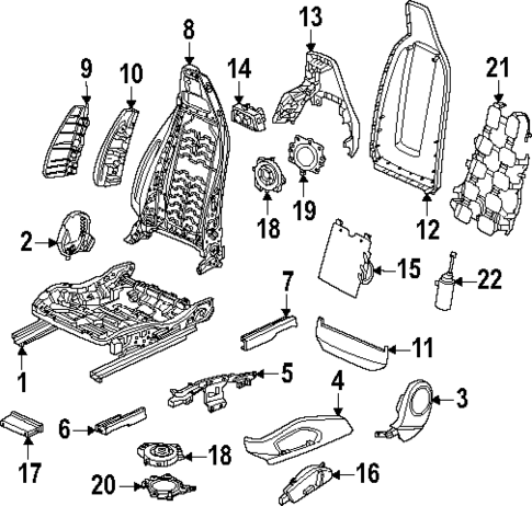 Passenger Seat Components for 2025 Porsche Macan #3