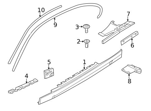 Exterior Trim - Pillars for 2013 BMW 135is #0
