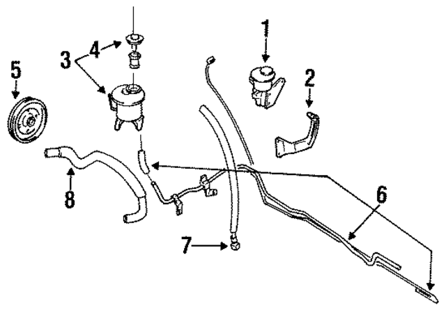 4911050A10 - : Power Steering Pump for Nissan Image
