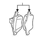 32373159 - Brakes: Rear Pads for Volvo Image