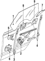 762211060 - Body: Glass for Subaru: DL, GL Image