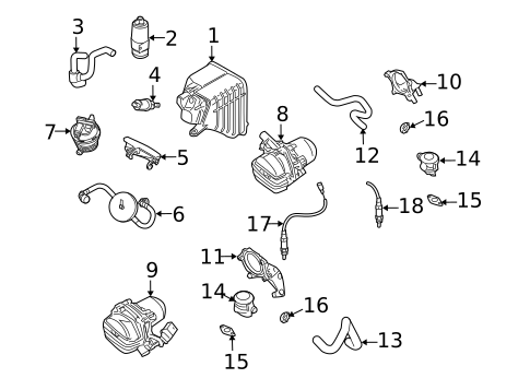 Evaporative System for 2005 Porsche Cayenne #0