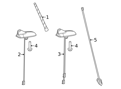 Antenna & Radio for 2013 Dodge Dart #0