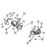 52126193AA - 3.8L Gas; Engine: Engine Mount Shield for Mopar Image
